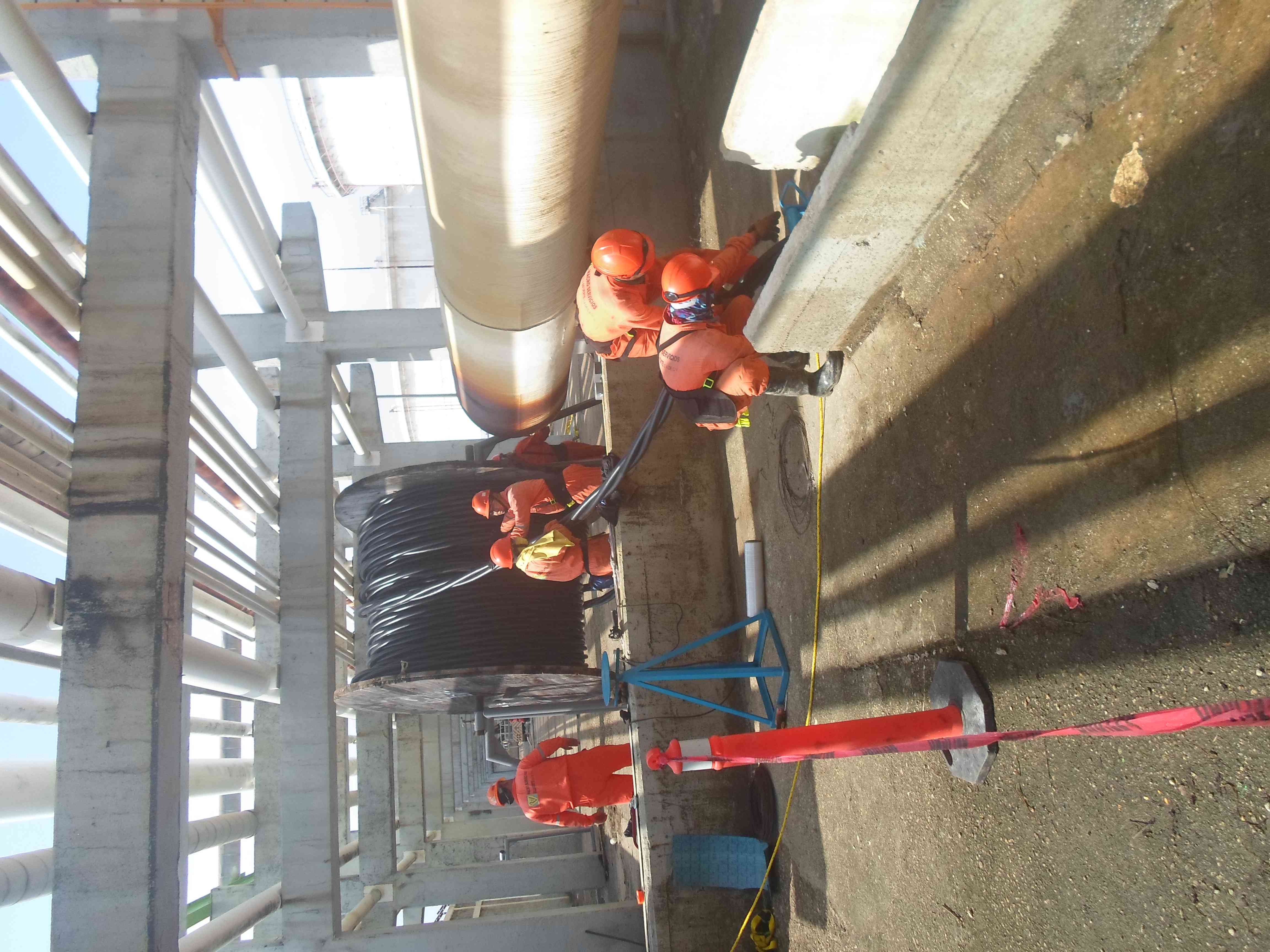 Tendido de cable industrial