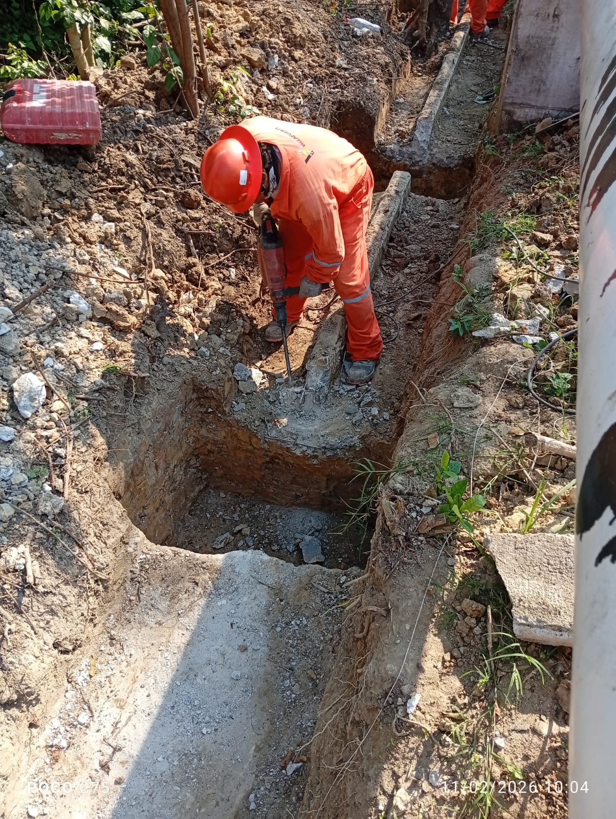 Demolición y preparación de cimentación