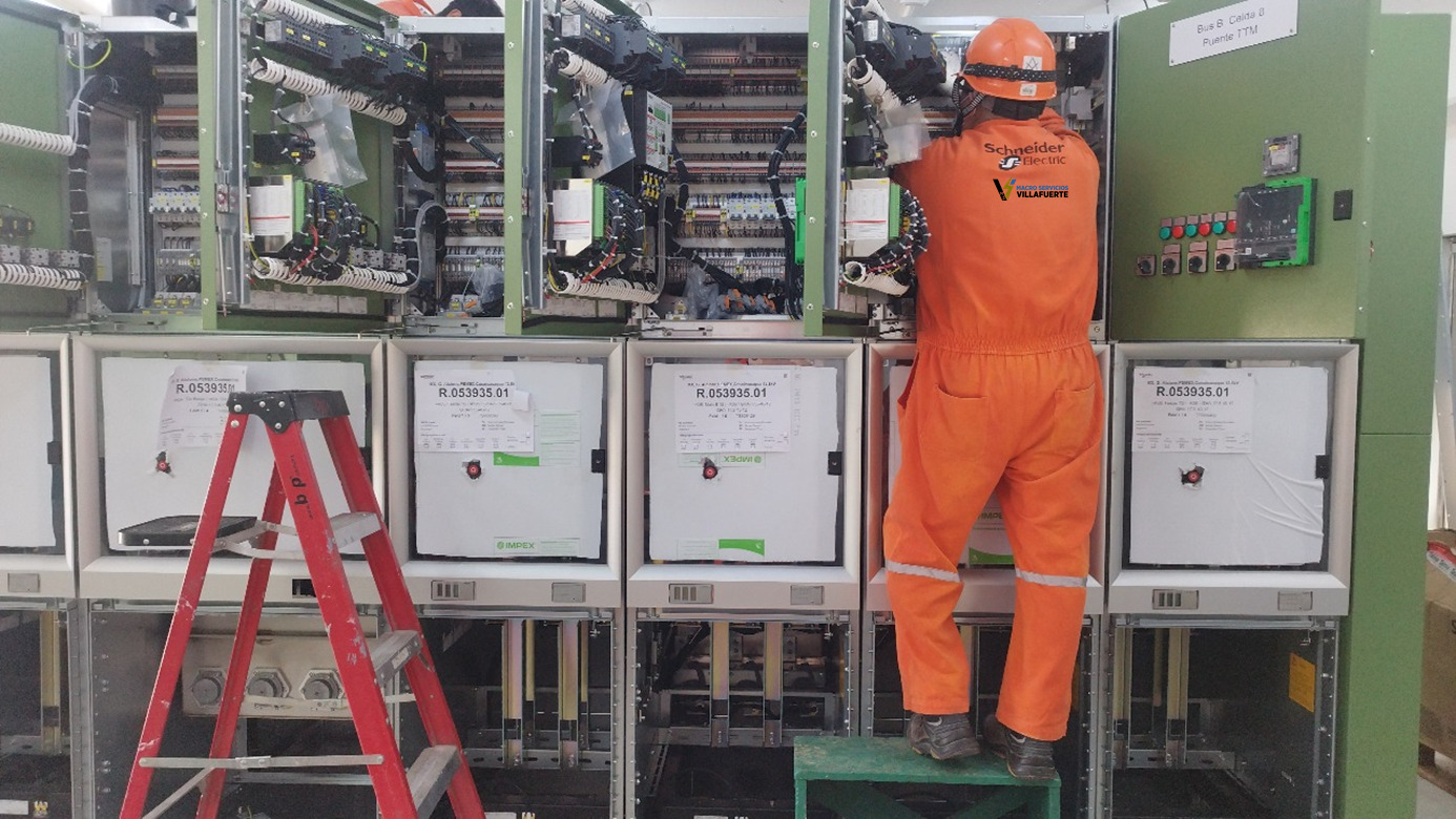 Cableado interno de tablero alimentador Schneider